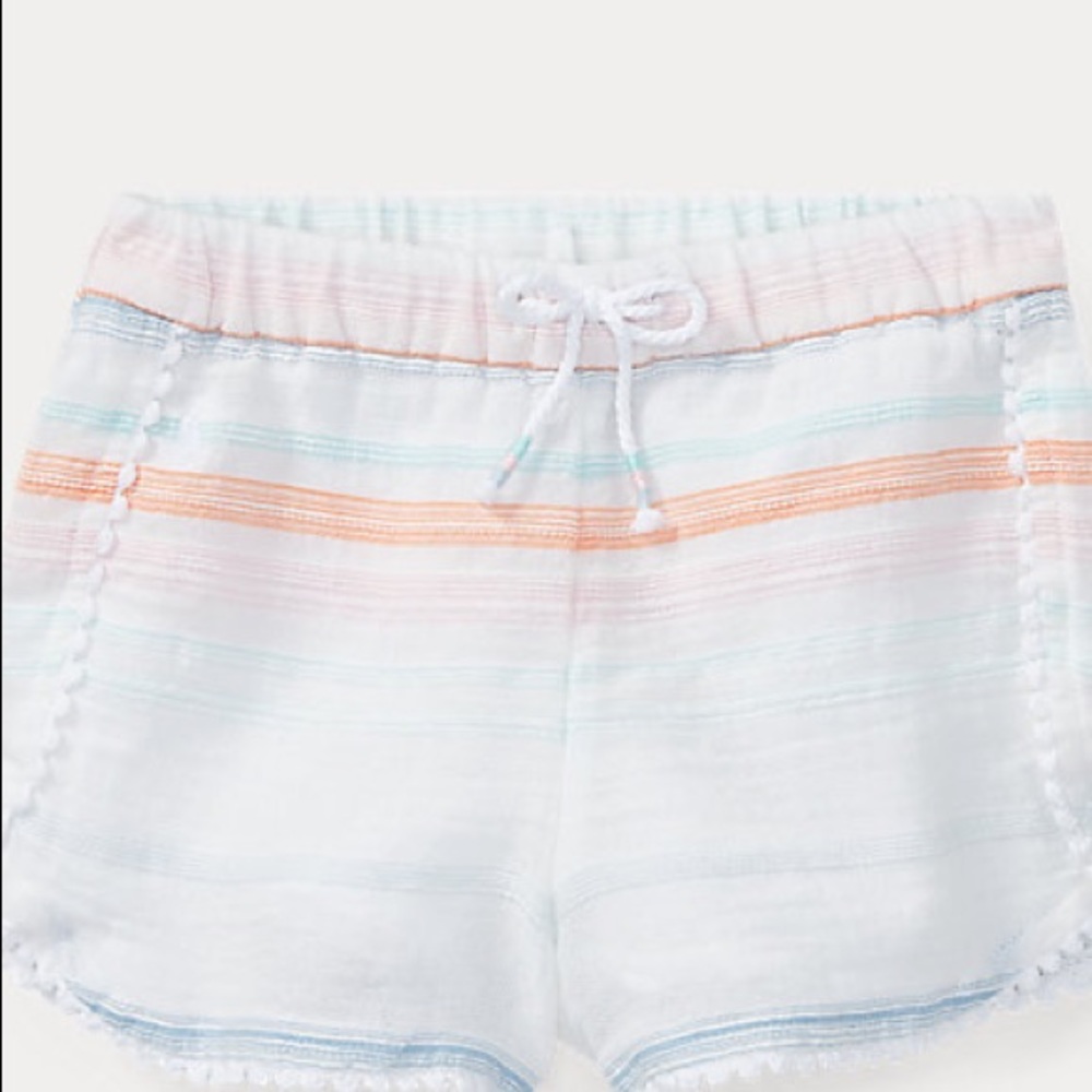 NWOT Polo Ralph Lauren Striped Cotton Pull-On Short (girls size 14)